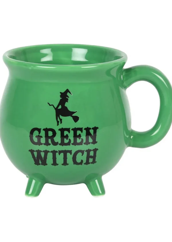 Succubus Green Witch Cauldron Mug Green