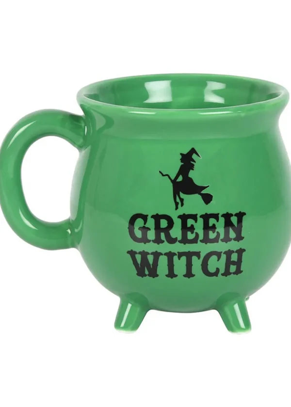 Succubus Green Witch Cauldron Mug Green