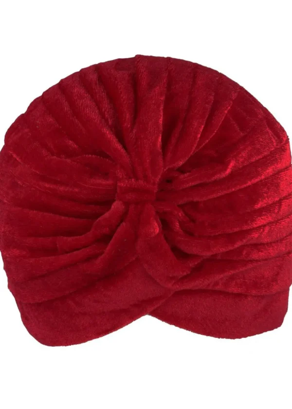 Succubus Headwear Velvet 20's Turban Wine