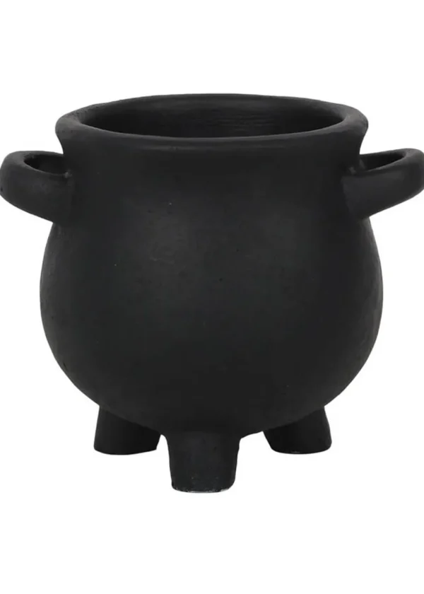 Succubus Herbs For Spells Cauldron Plant Pot Large Black