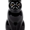 Succubus Home Animal Lucky Cat Large Vase Black