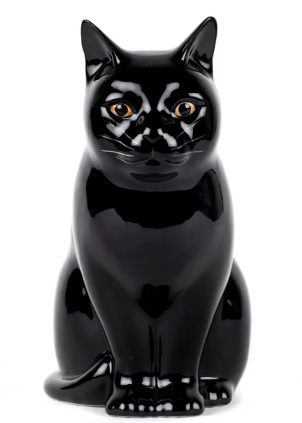 Succubus Home Animal Lucky Cat Large Vase Black