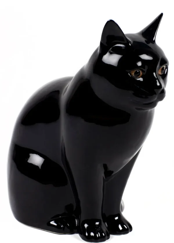 Succubus Home Animal Lucky Cat Large Vase Black