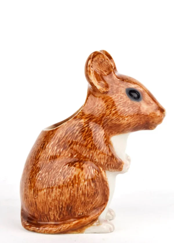Succubus Home Animal Wood Mouse Vase Brown