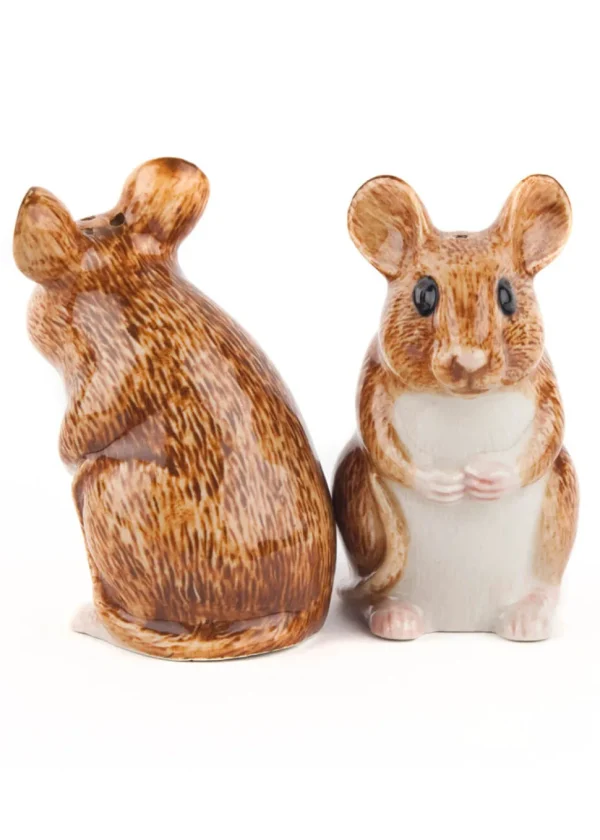 Succubus Home Animal Wood Mouse Pepper & Salt Shakers