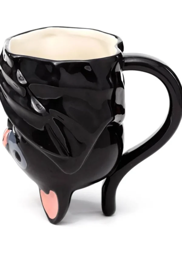 Succubus Home Bat Upside Down Cup Mug Black