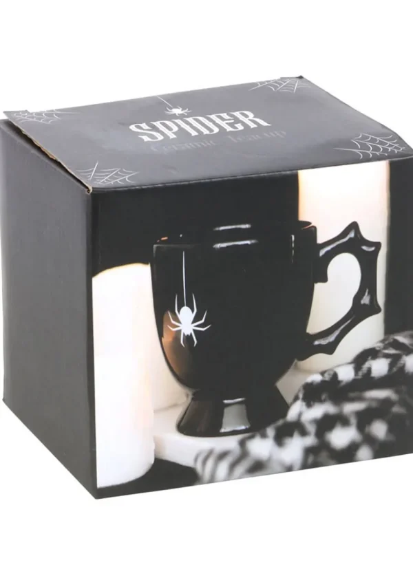 Succubus Home Batwing Spider Teacup Black