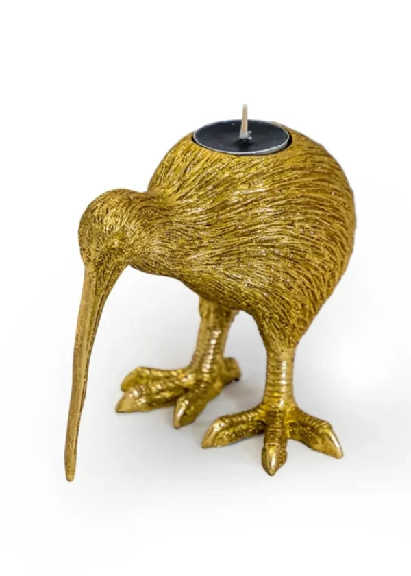 Succubus Home Kiwi Bird Tealight Holder in Gold