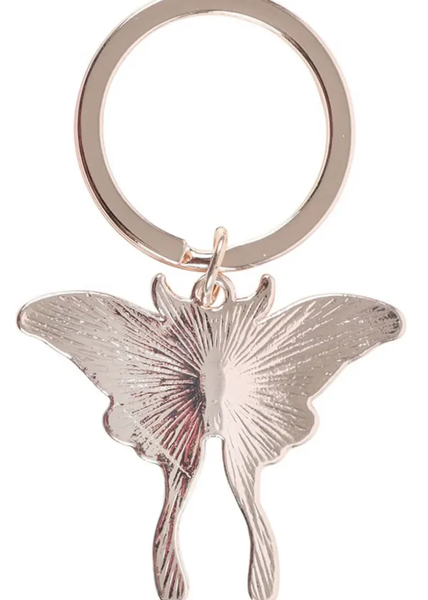 Succubus Home Light Luna Moth Keychain Gold