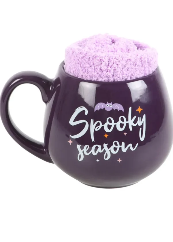 Succubus Home Spooky Season Set Mug With Socks Black