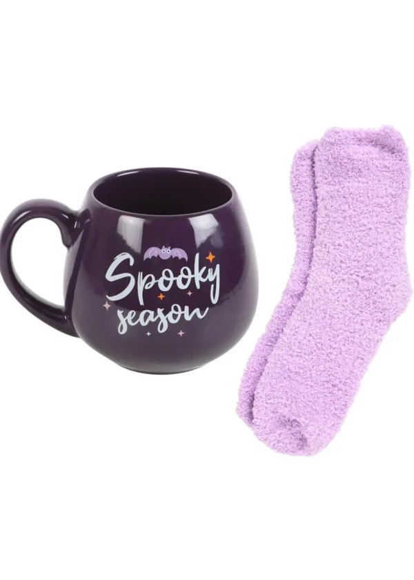 Succubus Home Spooky Season Set Mug With Socks Black