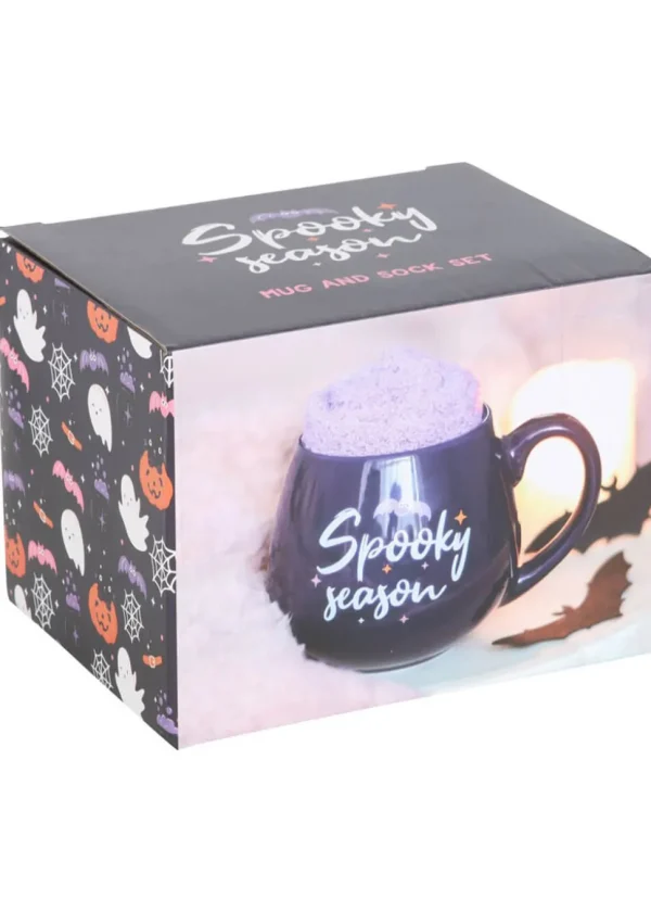 Succubus Home Spooky Season Set Mug With Socks Black
