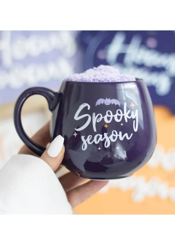Succubus Home Spooky Season Set Mug With Socks Black
