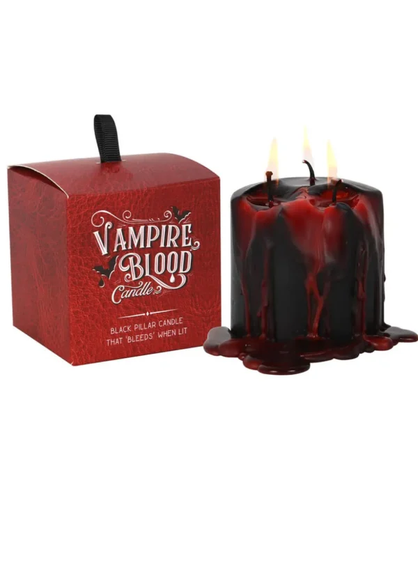Succubus Home Vampire Blood Pillar Candle 7.5 cm Black