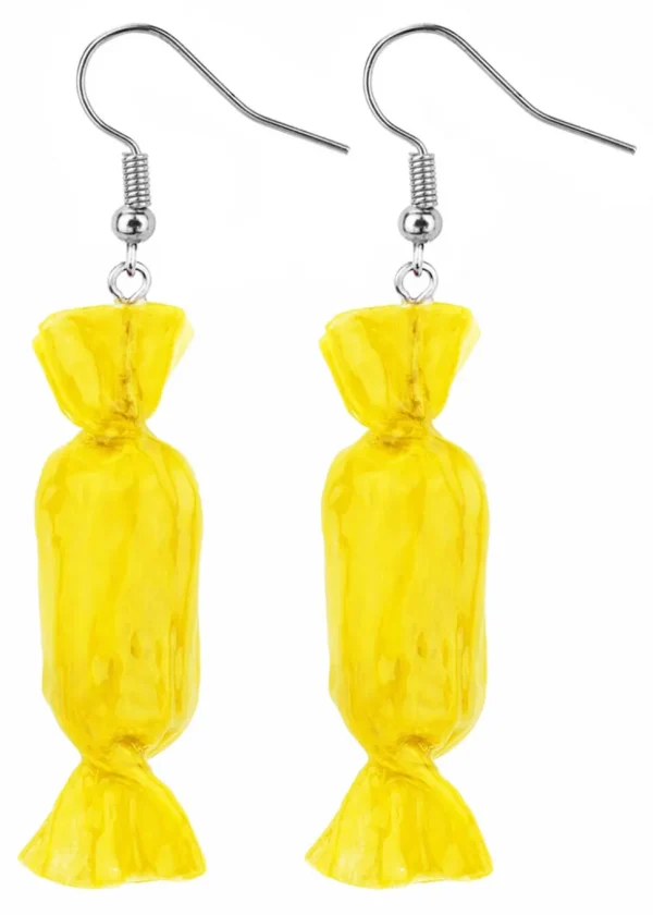 Succubus Jewellery Sweets Drop Earrings Yellow
