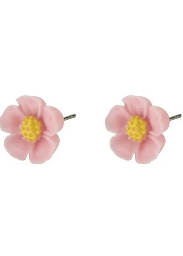 Succubus Jewels Cutie Flower Stud Earrings Soft Pink