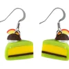 Succubus Jewels Piece of Cake Drop Earrings Green