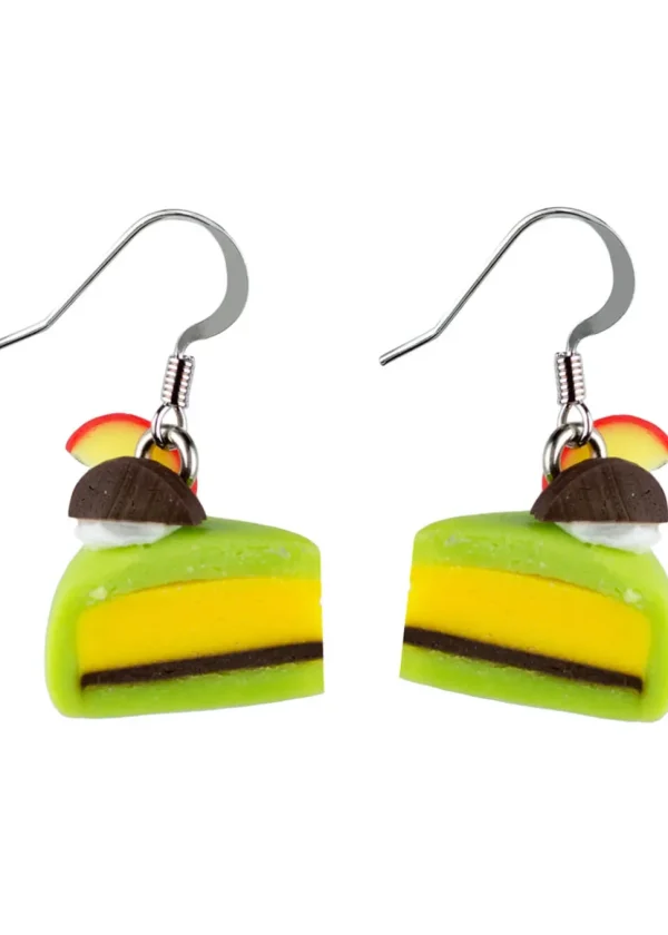 Succubus Jewels Piece of Cake Drop Earrings Green