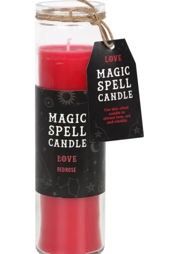 Succubus Love Spell Candle in Glass Rose
