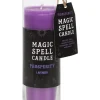 Succubus Prosperity Spell Candle in Glass Lavender