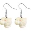 Succubus Sheep Earrings White