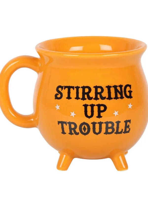 Succubus Stirring Up Trouble Cauldron Mug Orange