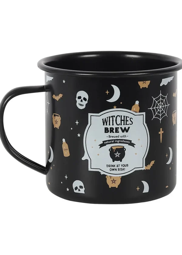 Succubus Witches Brew Enamel Cup Black