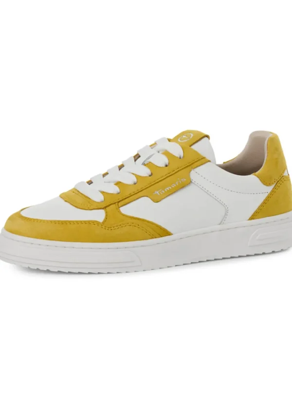 Tamaris Anna Leather 70's Sneakers Yellow