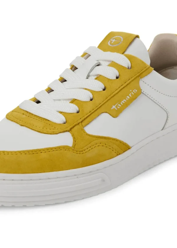 Tamaris Anna Leather 70's Sneakers Yellow