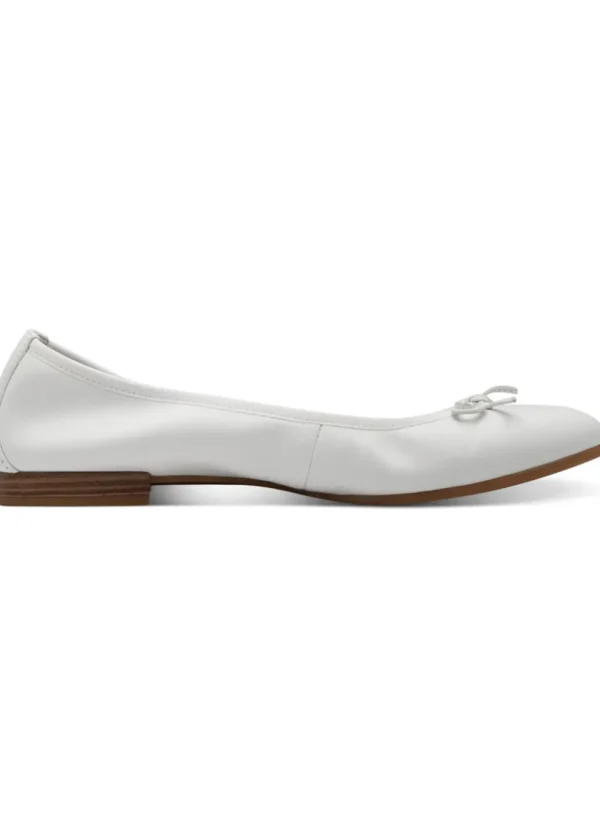 Tamaris Audrey Leather Ballerinas White