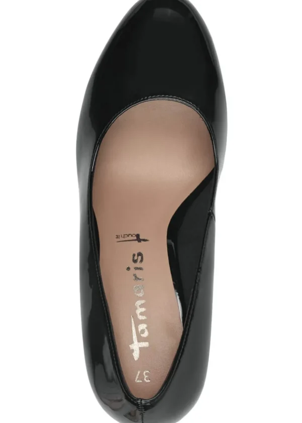 Tamaris Betty Patent 50's Pumps Black