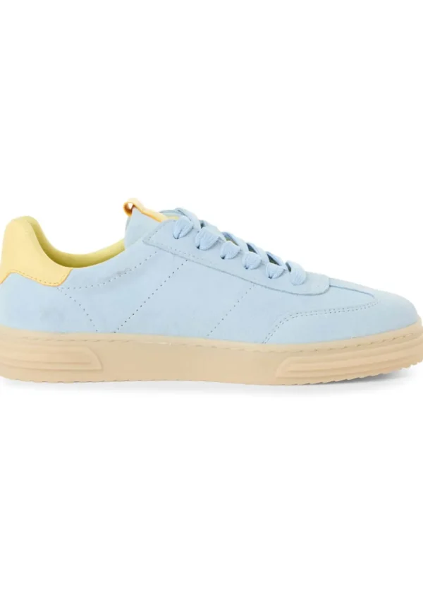 Tamaris Brenna Leren 70's Sneakers Light Blue