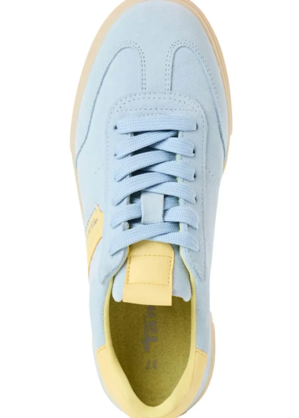 Tamaris Brenna Leren 70's Sneakers Light Blue