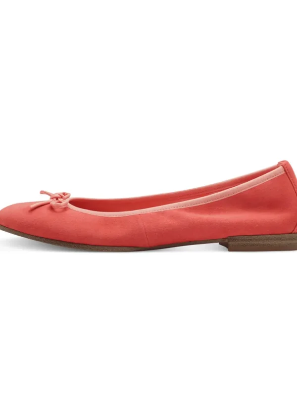 Tamaris Claire Leren Ballerina's Pale Red