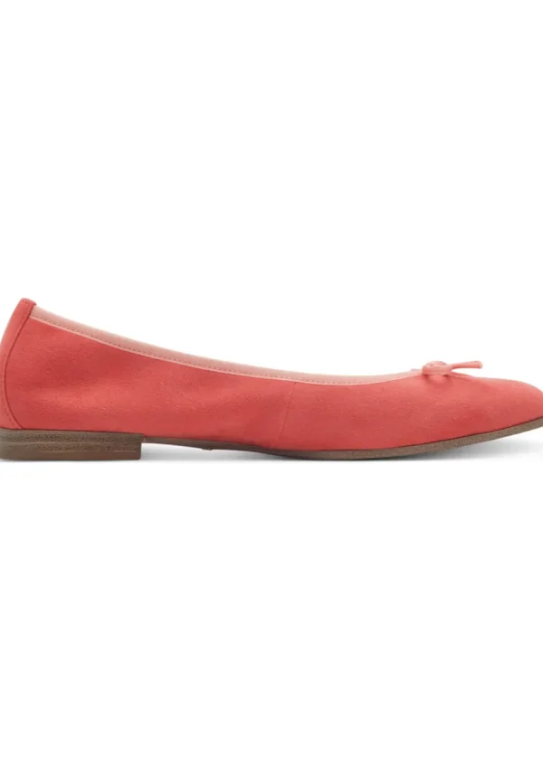 Tamaris Claire Leren Ballerina's Pale Red