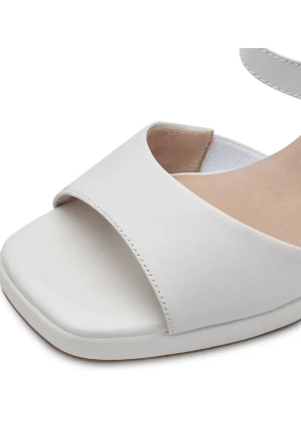 Tamaris Comfort Alexis Leather 60's Sandals Pumps White