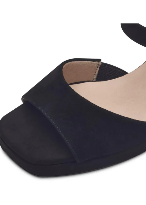 Tamaris Comfort Alexis Leather Suede 50's Sandals Pumps Black