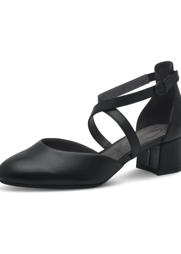 Tamaris Comfort Annabelle Nappa Leather Pumps Black