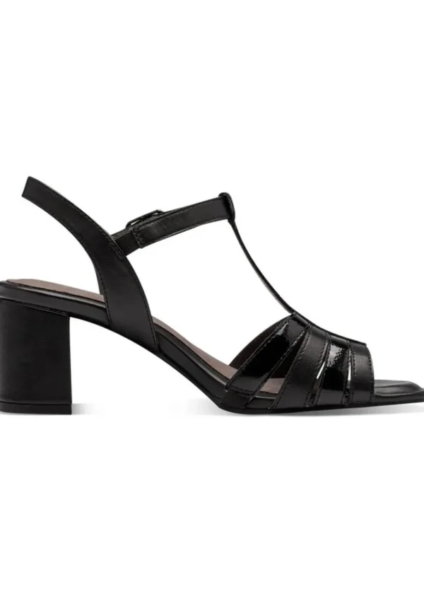 Tamaris Comfort Sally Leather 70's Sandals Pumps Black