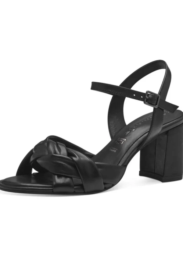 Tamaris Donna Leather Sandals 70's Pumps Black