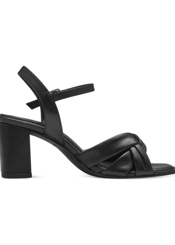 Tamaris Donna Leather Sandals 70's Pumps Black