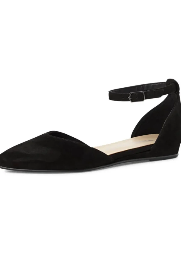 Tamaris Dorine Leather 40's Sandals Black