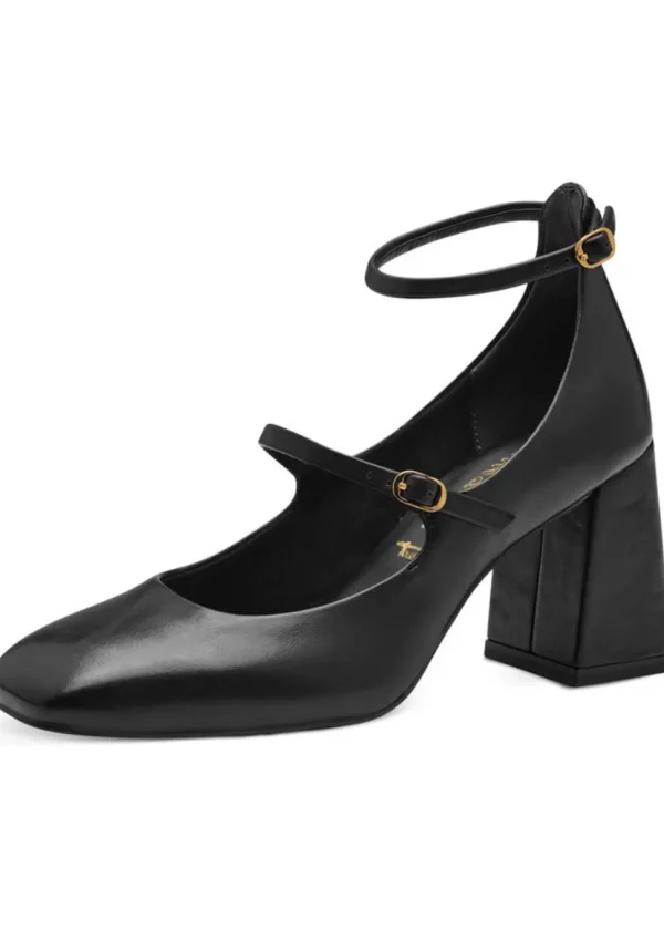 Tamaris Estella Matt Vegan 60's Pumps Black