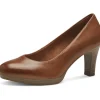 Tamaris Helena Leather 50's Pumps Cognac