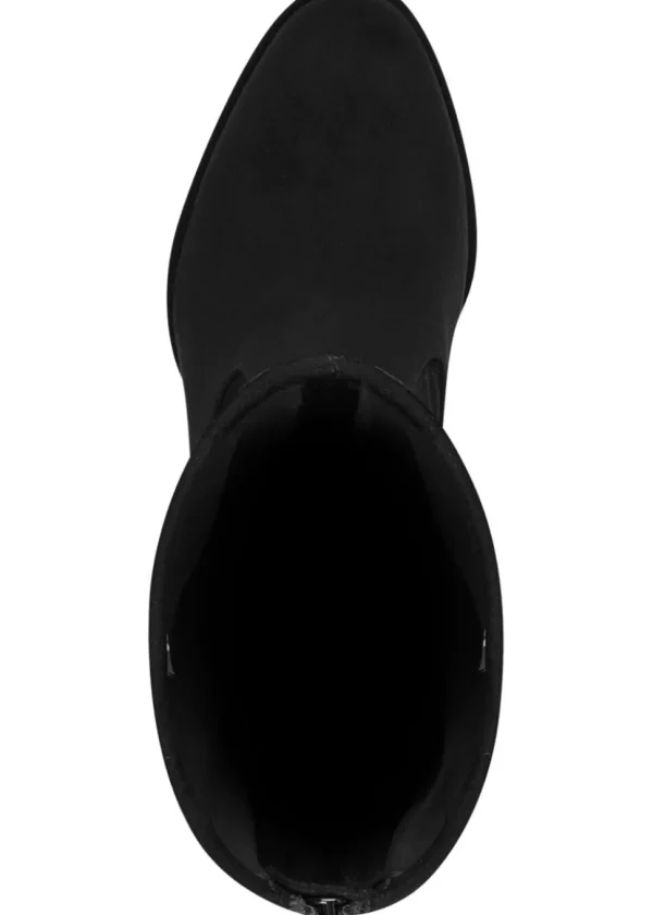 Tamaris Holly Vegan Faux-Suede Boots Black