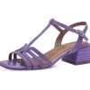 Tamaris Jane Leather 60's Sandals Pumps Light Purple