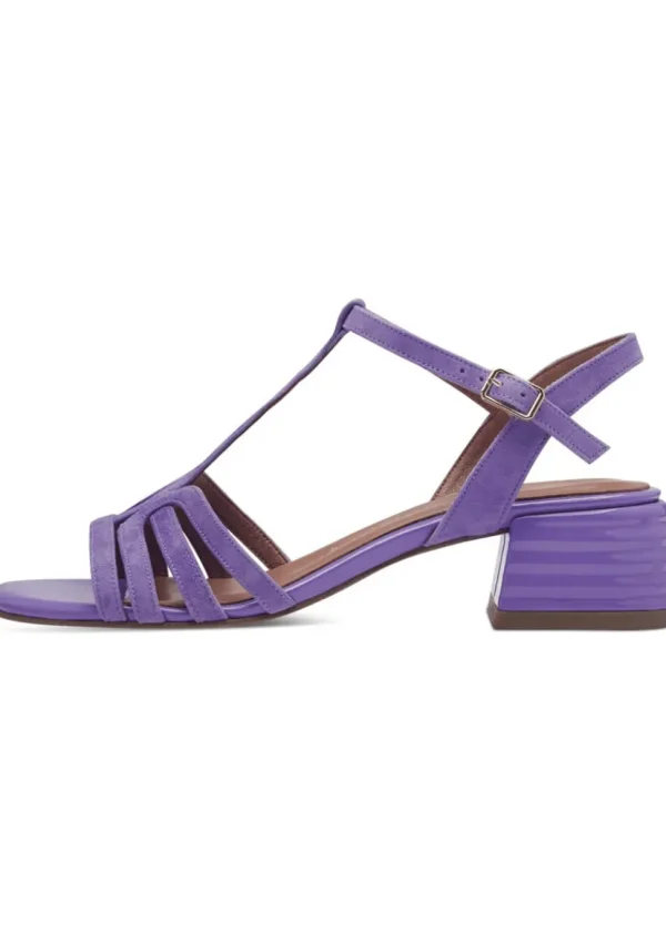 Tamaris Jane Leather 60's Sandals Pumps Light Purple