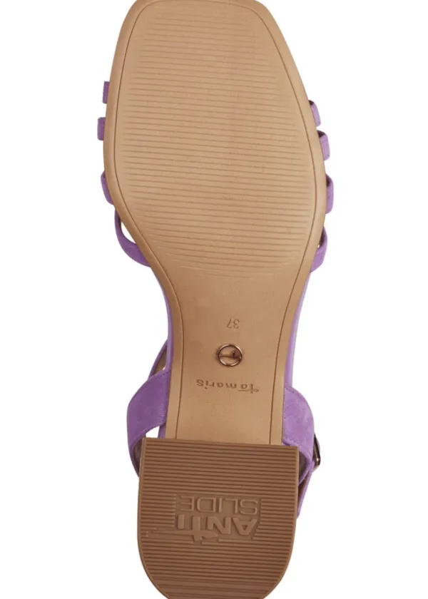 Tamaris Jane Leather 60's Sandals Pumps Light Purple