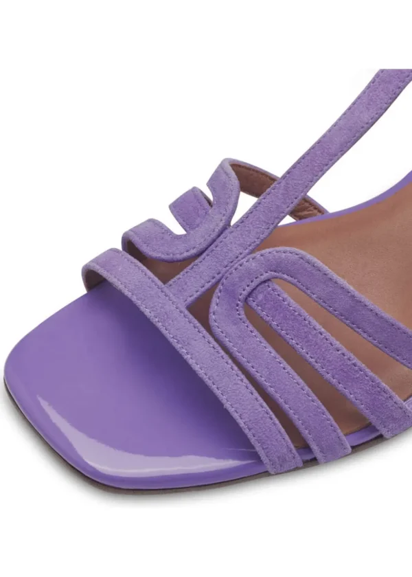 Tamaris Jane Leather 60's Sandals Pumps Light Purple