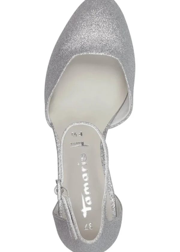 Tamaris Judy Glam Vegan 50's Pumps Zilver